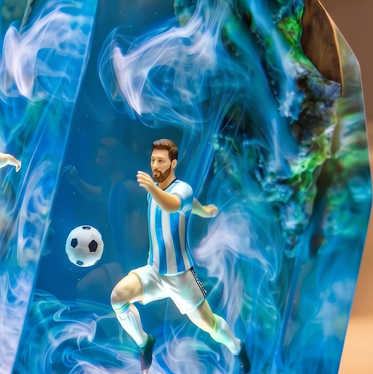 Messi Resin Lamp